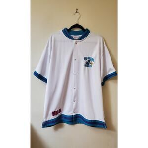 Vintage New Orleans Hornets NBA Basketball Warm Up Jersey Jacket 2XL -Mint